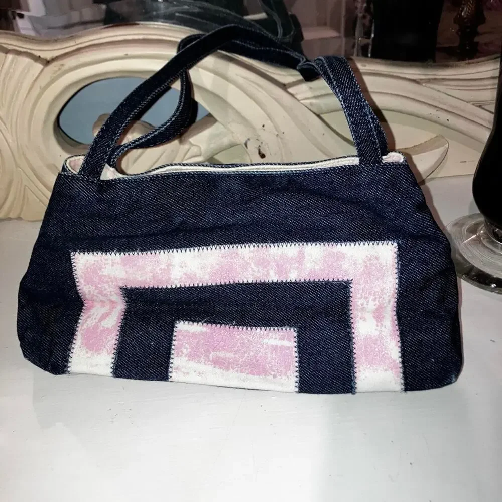 Vintage 90s y2k denim mini purse